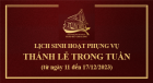 Thánh Lễ trong Tuần từ 11 17 12 2023 Tiêu Đề